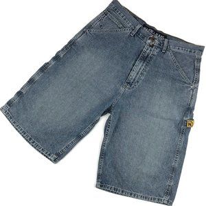 Vintage Nautica Carpenter Denim Jean Shorts Sz 32
